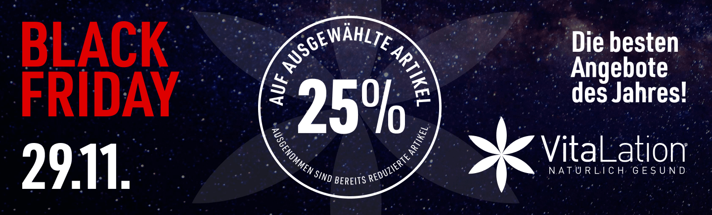 🎉 Black Friday bei VitaLation® – 25 % auf ausgewählte Artikel! 🎉